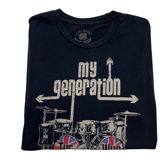 Lucky Brand (EUC) 100% Cotton “The Who” Band  Tee,  Made in the USA Size Large - Picture 3 of 7